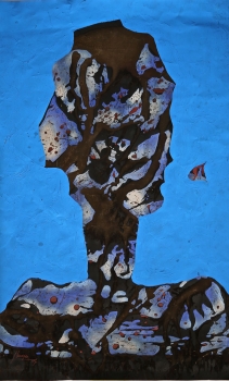1997 - ARTHUR UNGER, KINDUNDA, 1997, 78,5 X 48 CM., PYROCHIMIOGR